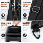 Stylish waterproof chest rig bag for men streetwear fashion