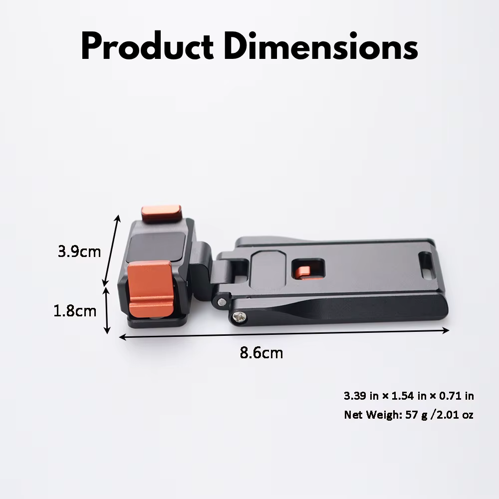 magnetic camera mount for DJI Osmo Pocket 4 setup