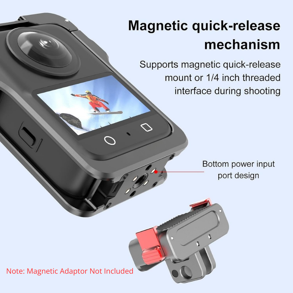 Metal Camera Cage with Lens Protector for DJI Osmo Action 360