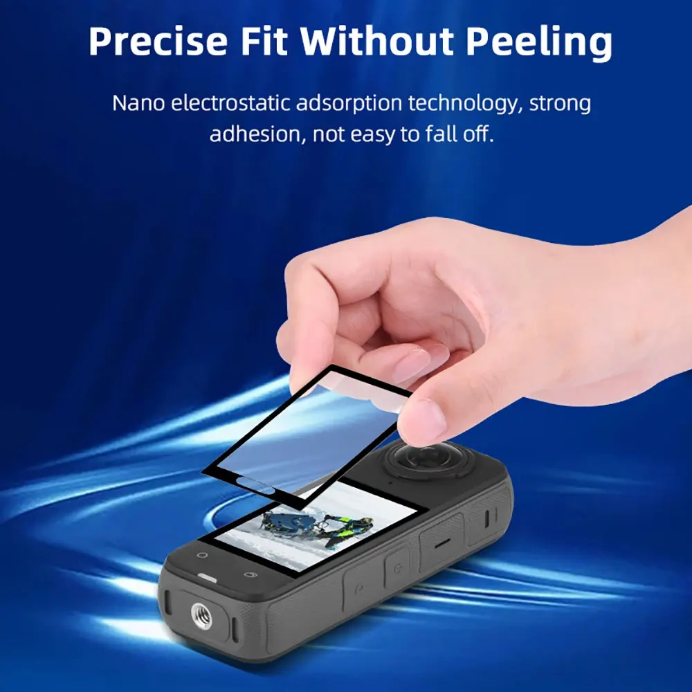 9H tempered glass display protector for Insta360 X5 camera