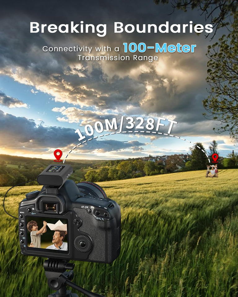 Long battery life wireless mic with fast charging storage case