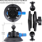 Waterproof suction cup camera mount for bike and boat surfaces