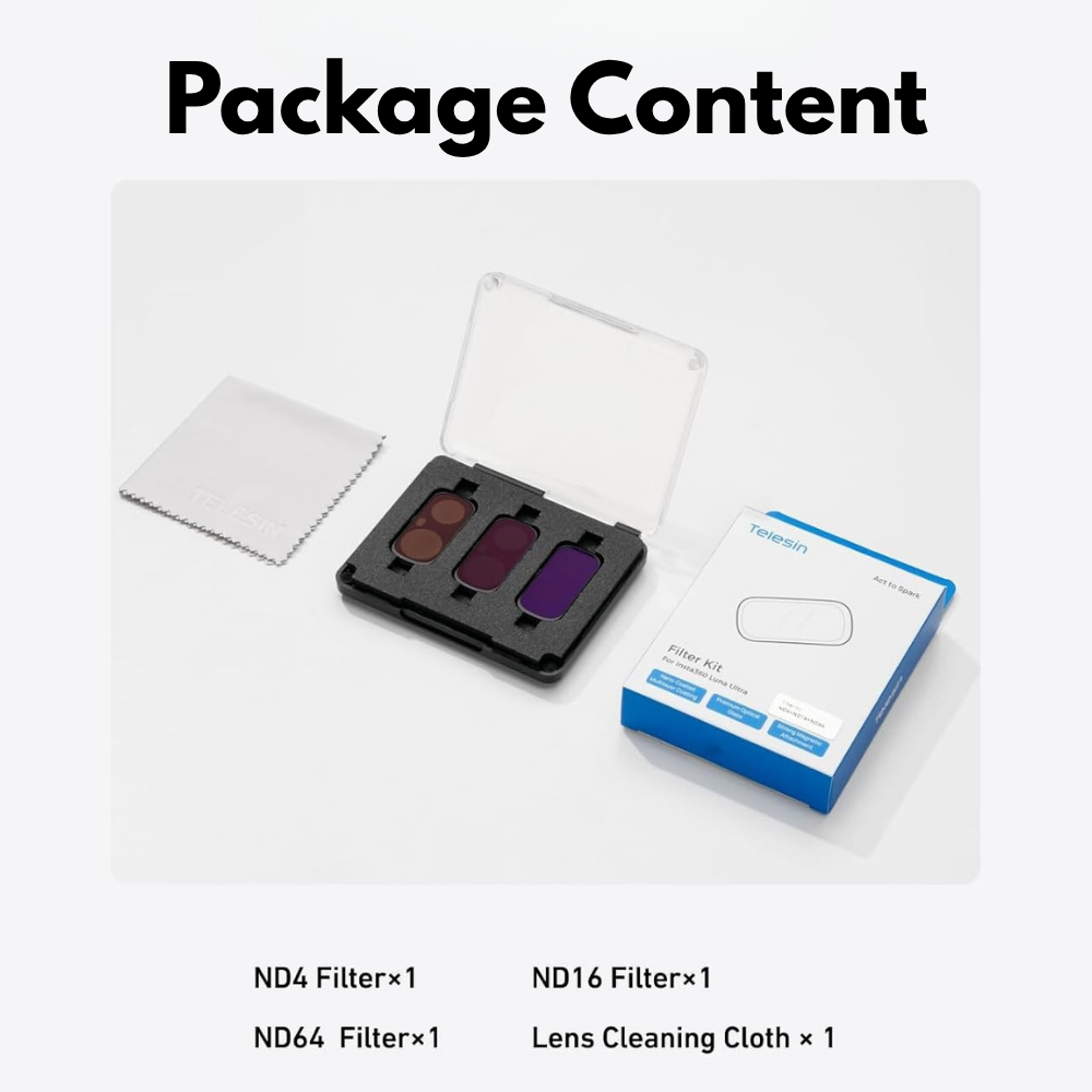 Multi coated ND filters for Insta360 camera