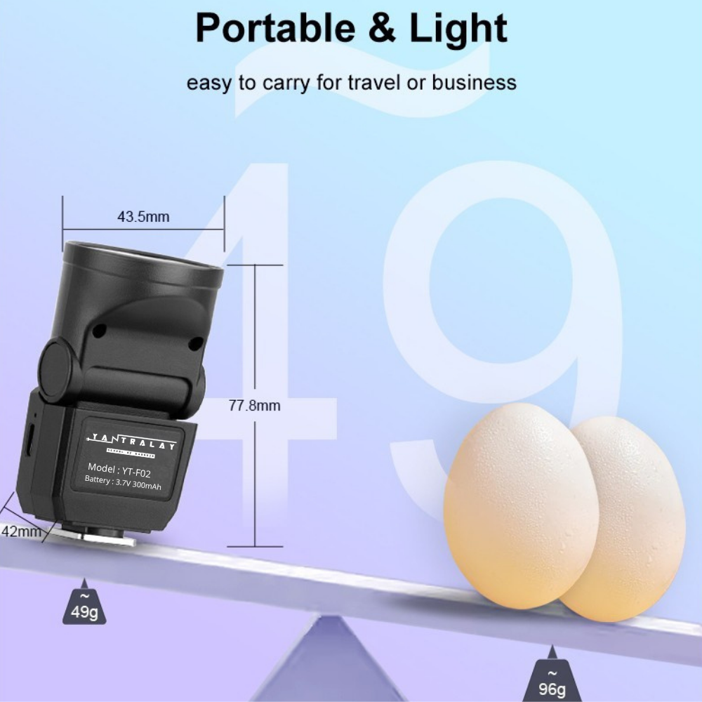 portable external flash for cameras