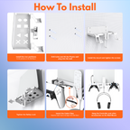 Space saving PlayStation 5 wall mount