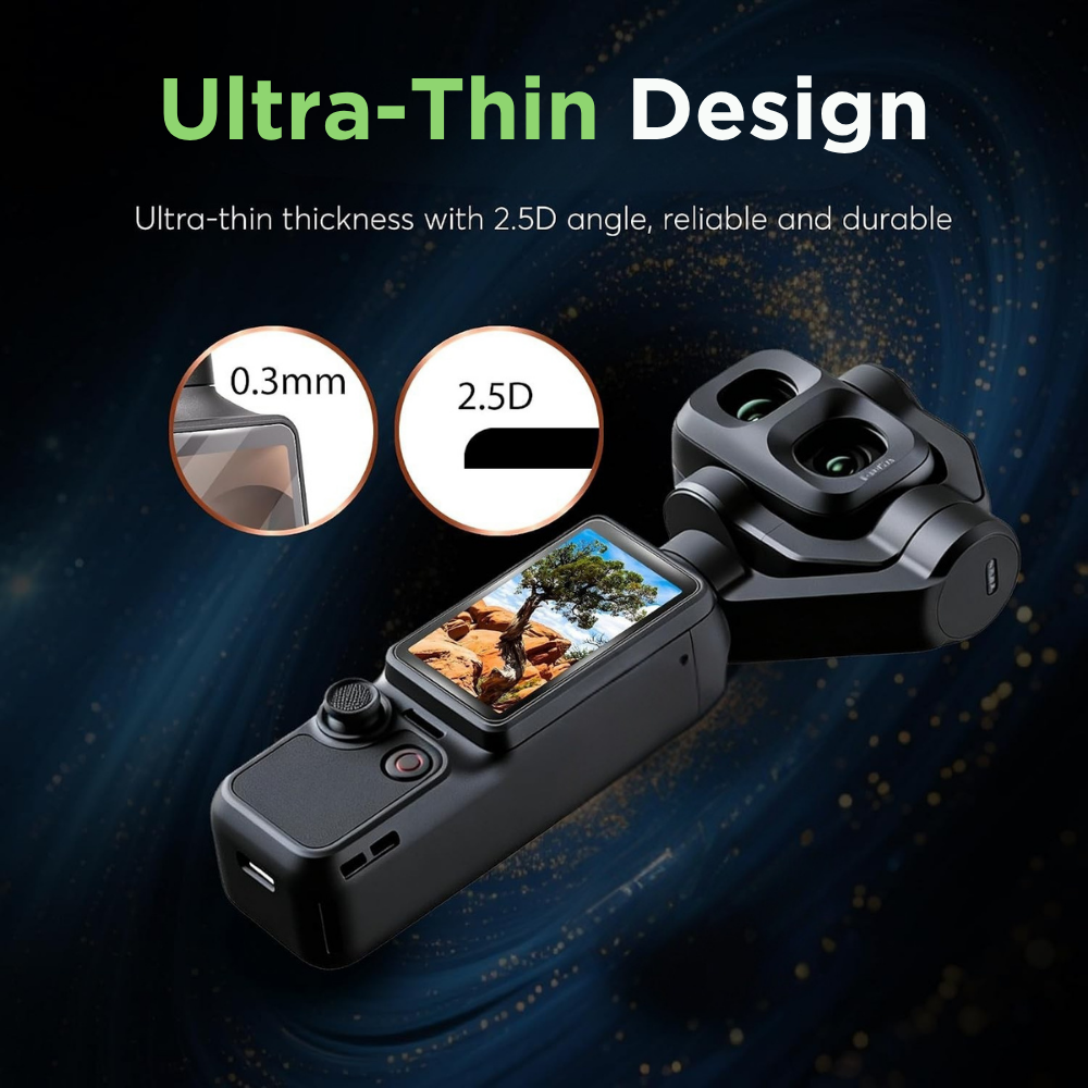 Scratch resistant display protector for DJI Pocket 4 Pro