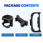 Smartphone mount with bottom 1/4 inch screw hole