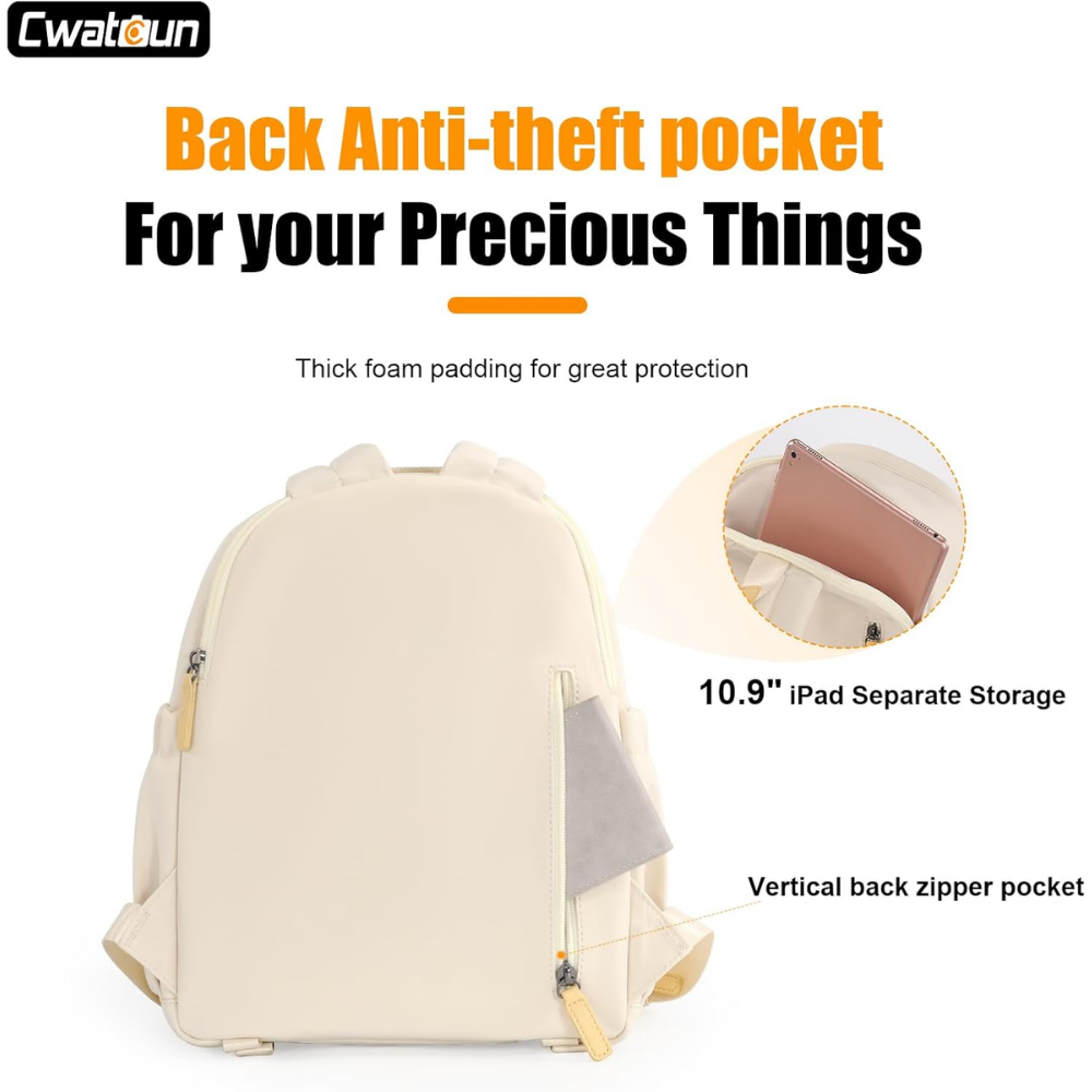 Interior view showing camera, lens, and iPad storage compartments