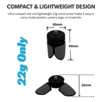Mini Desktop Tripod with anti-slip grip texture