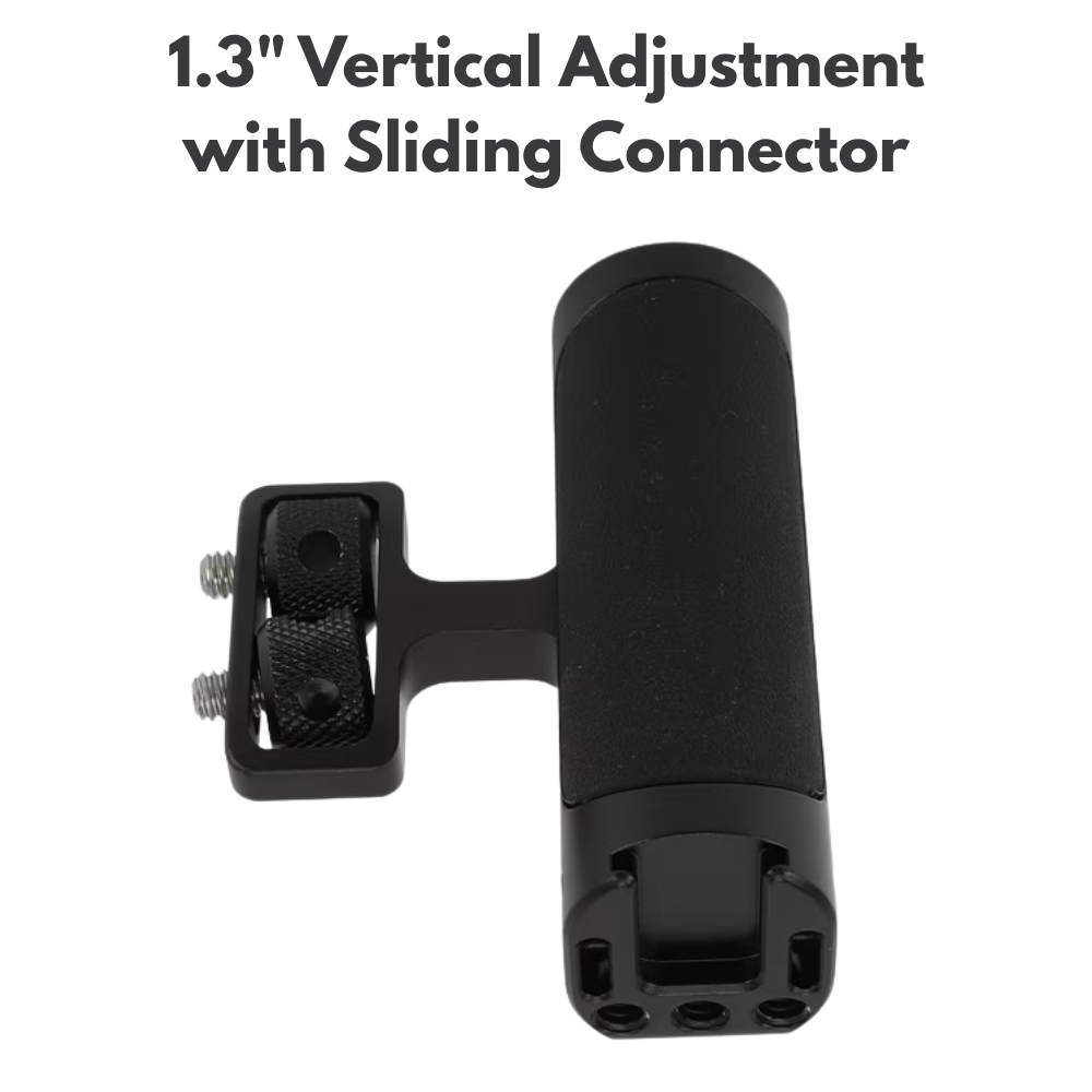 camera handle with accessory cold shoe