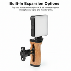camera cage side handle with 1/4 thread