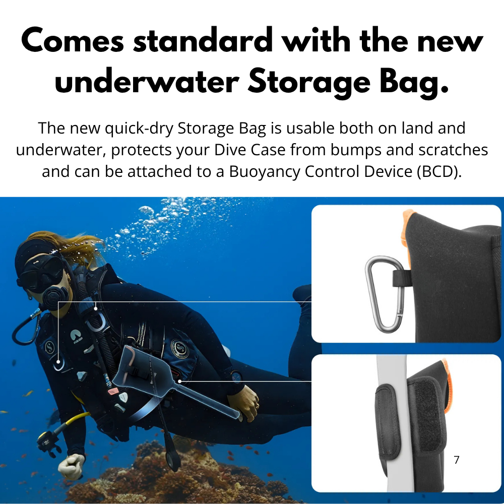 deep dive case for 360 camera clear footage
