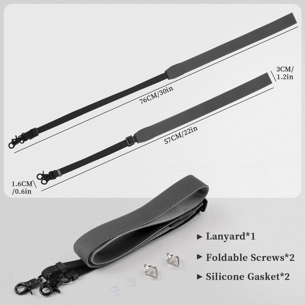 DJI RC controller PU leather strap ergonomic design
