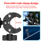 Adjustable dual ball head mount for stable action camera shots