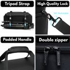 CADeN photography shoulder bag with quick-access front pocket