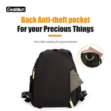 Interior view showing camera, lens, and iPad storage compartments