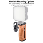 professional wooden dslr stabilizer grip