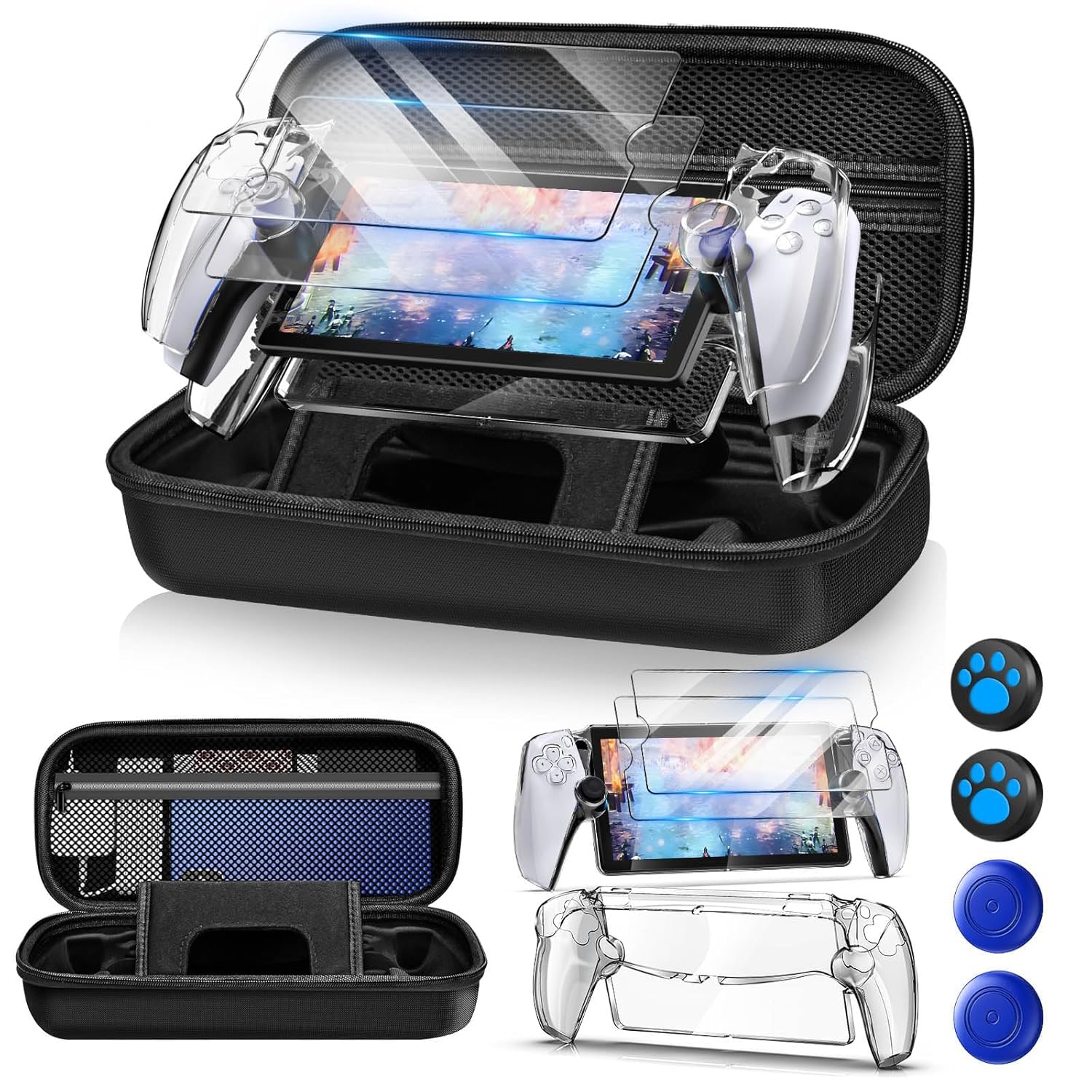 PS5 Portal accessory kit with carry case and screen protector
