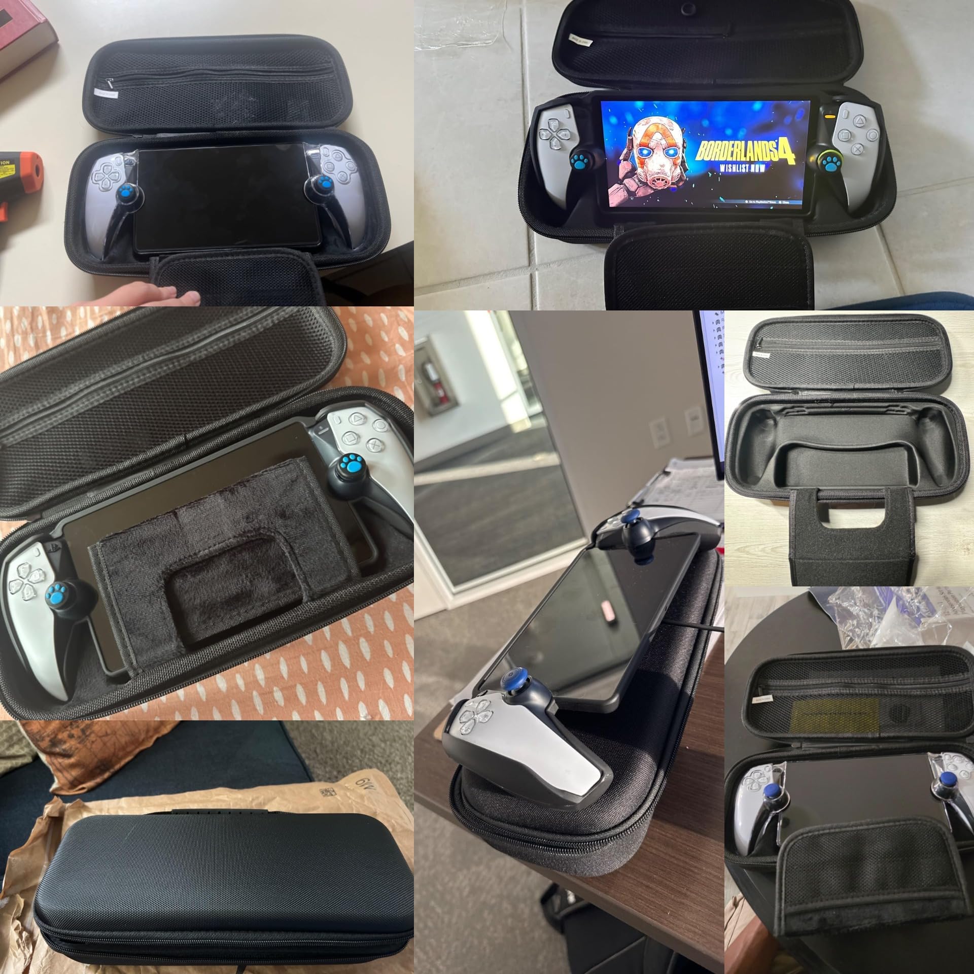 EVA hard shell case with accessory storage for PS5 Portal