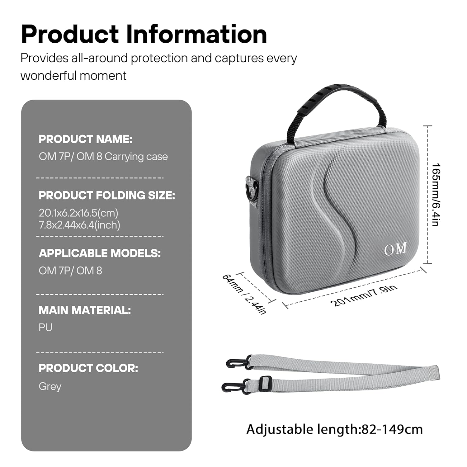 shockproof carry case for mobile gimbal