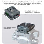 DSLR Quick Release Plate with 1/4 and 3/8 Screw