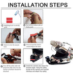 Helmet chin mount for stable POV recording during biking and riding