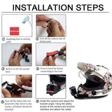 Helmet chin mount for stable POV recording during biking and riding