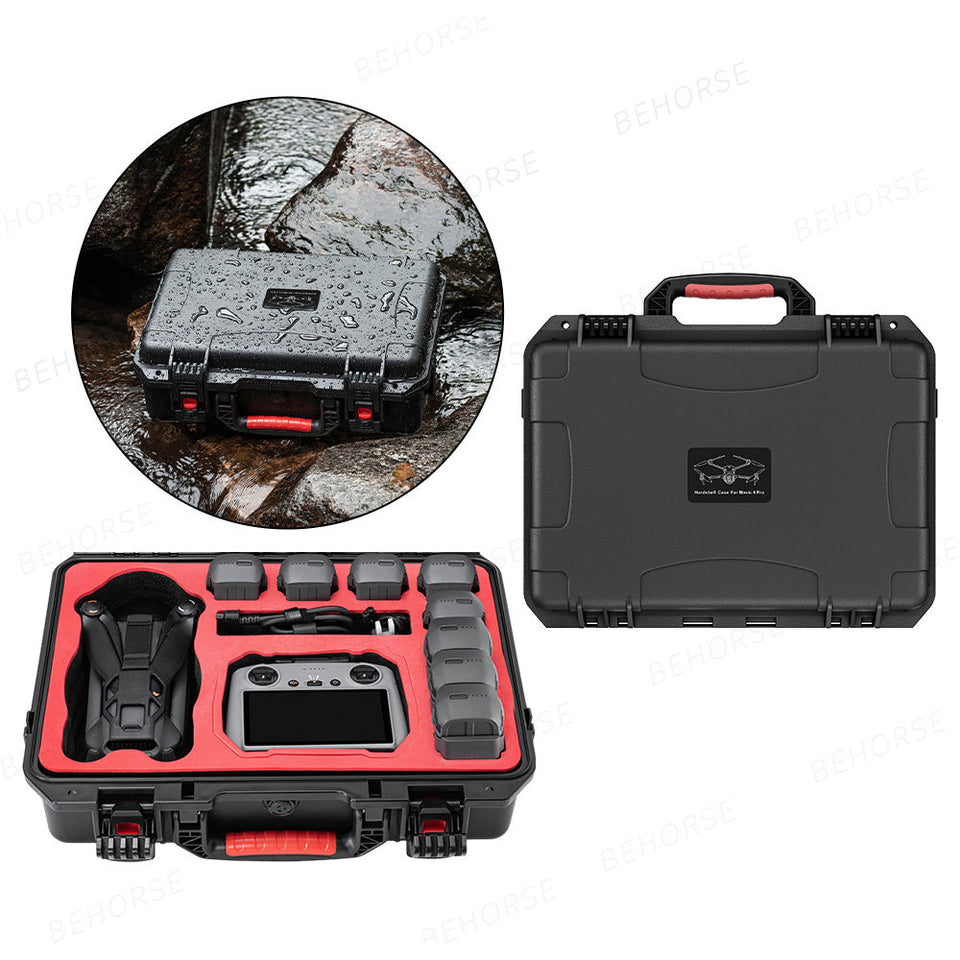 Waterproof drone carrying case