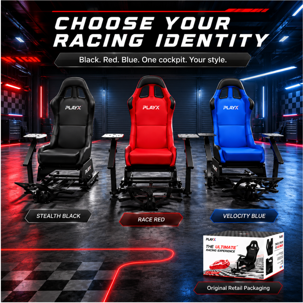 Foldable gaming racing seat with steel frame
