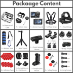 Camera accessory bundle with tripod and adhesive mounts
