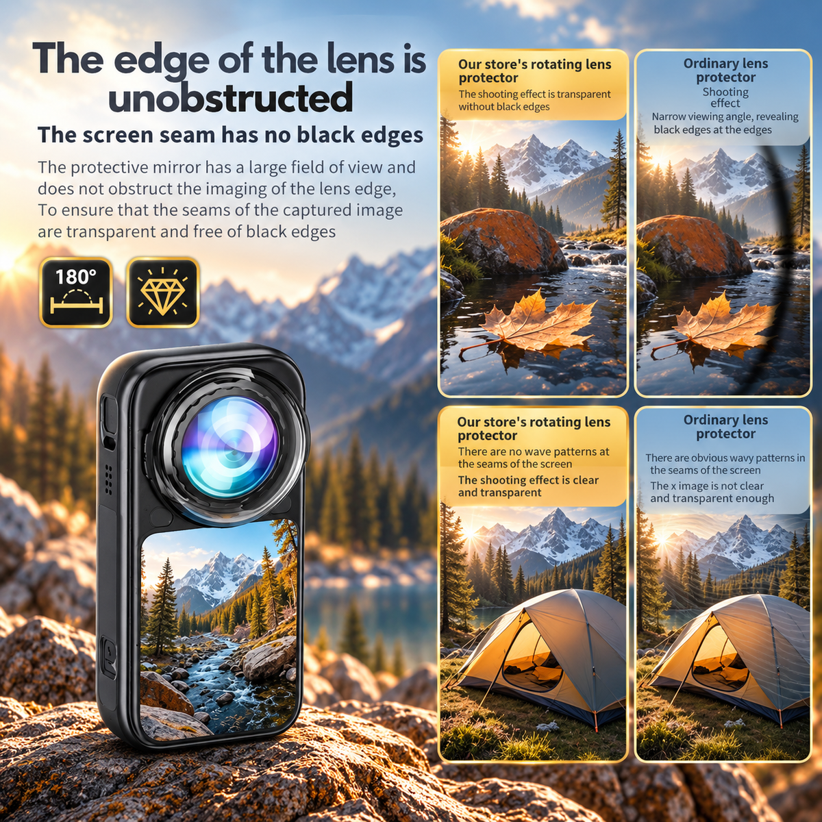 Lens Guard for Insta360 X6 360 degree camera lens protection