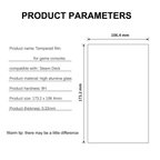 9H tempered glass screen protector for Steam Deck