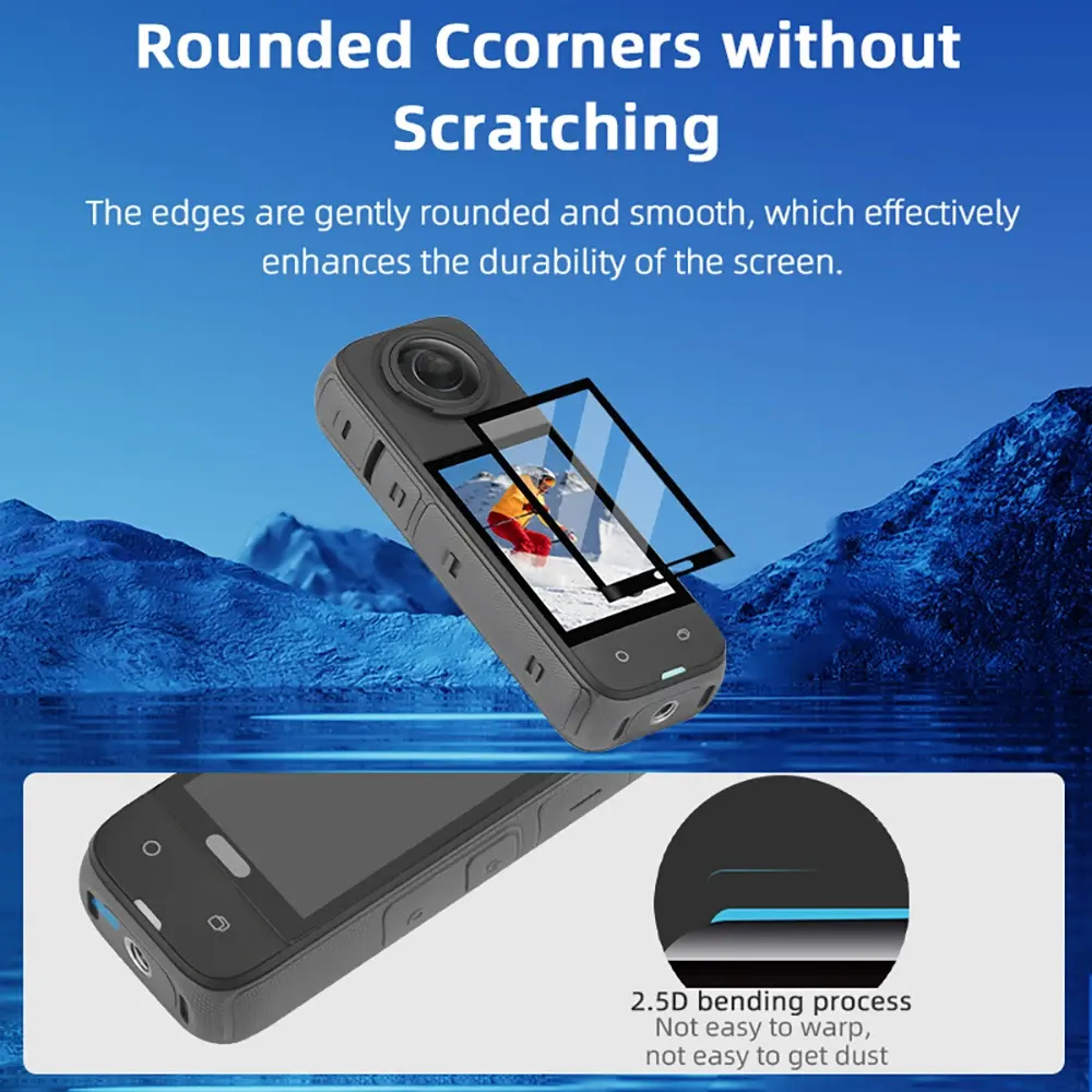 Fingerprint resistant screen guard for Insta360 X4 camera