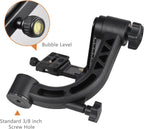 Heavy Duty Tripod Gimbal Head – 360° Panoramic Aluminum Mount with Arca-Swiss Quick Release