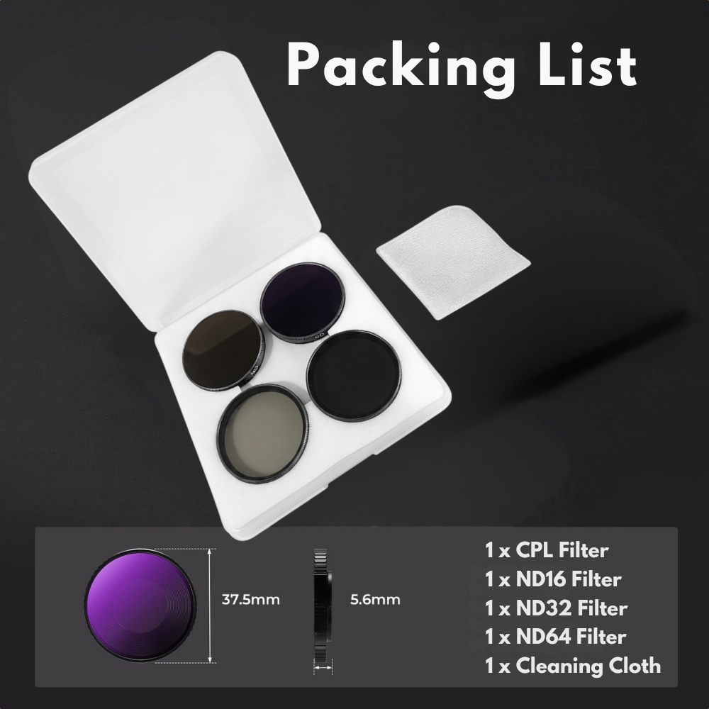 DJI Osmo Action 6 accessories filter set