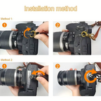 Dual Shoulder Camera Strap Harness – Quick Release Leather Holder