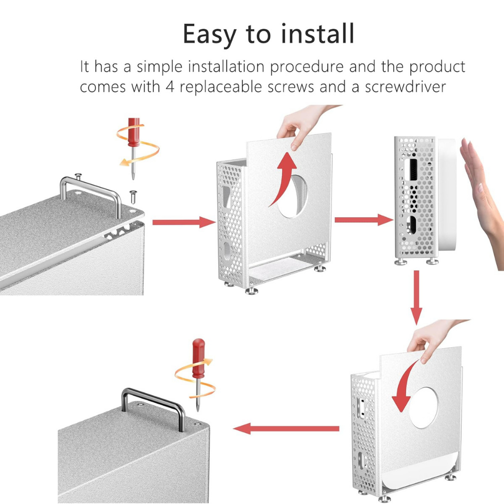 mac mini m4 metal stand case