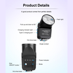 rechargeable mini speedlite for photos