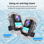 fog resistant underwater camera case
