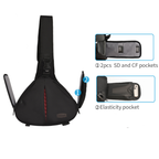 CADeN camera bag showing detachable padded dividers and storage pockets