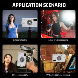 portable LED flashlight for professional photo and video