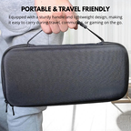 steam deck case with accessory compartment