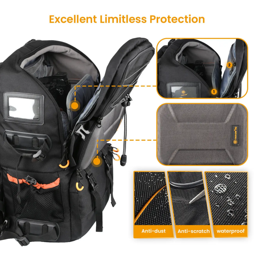 side access laptop compartment on TARION PB-01 camera bag