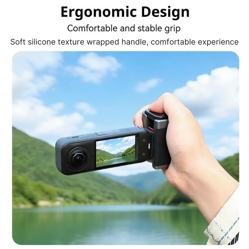 insta360 shooting grip tripod mount ports