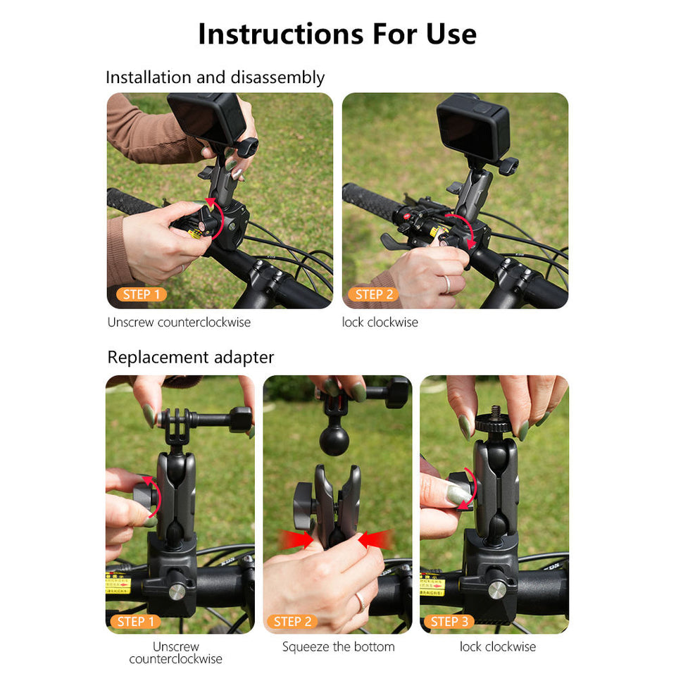 360° Rotation & Dual Ball Joint Adjustment