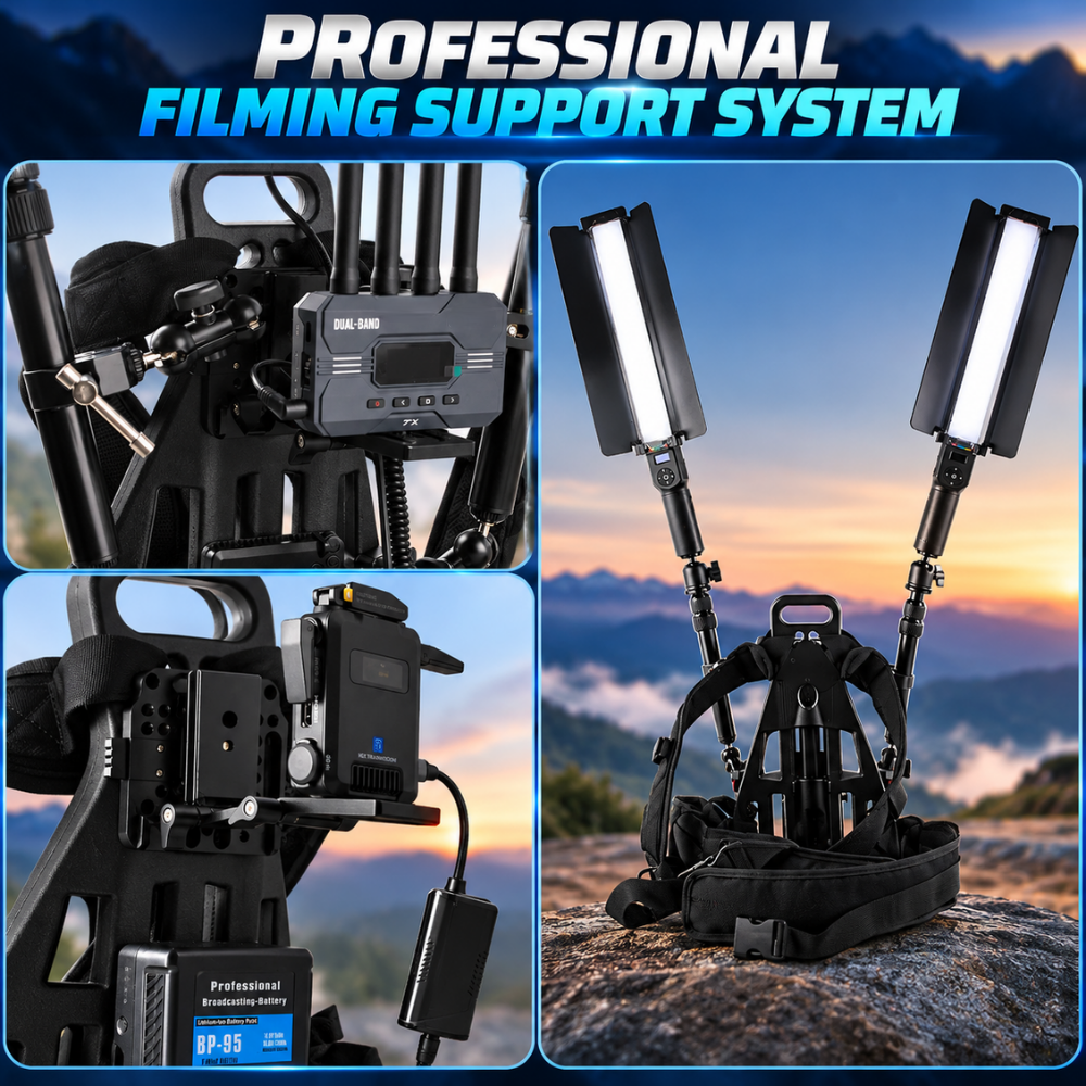 Photography Back Frame with Flexible Mounting Joints