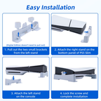 Low profile horizontal stand for PS5 Pro