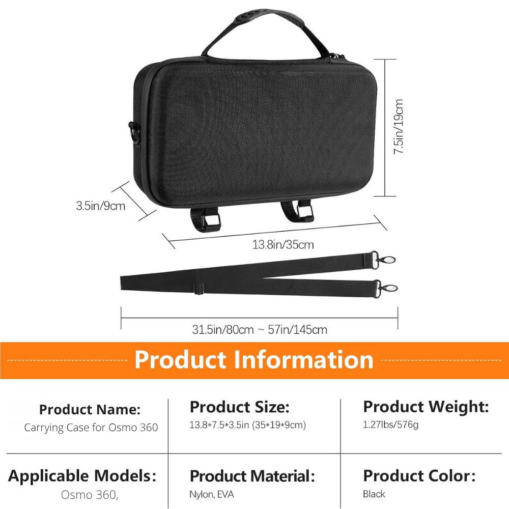 shockproof protective bag for dji osmo 360 and accessories