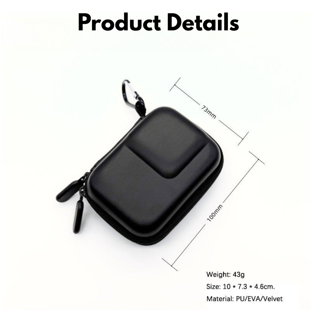 Travel storage case for GoPro and DJI cameras