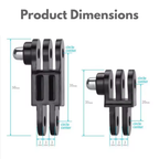 action camera straight joint mount